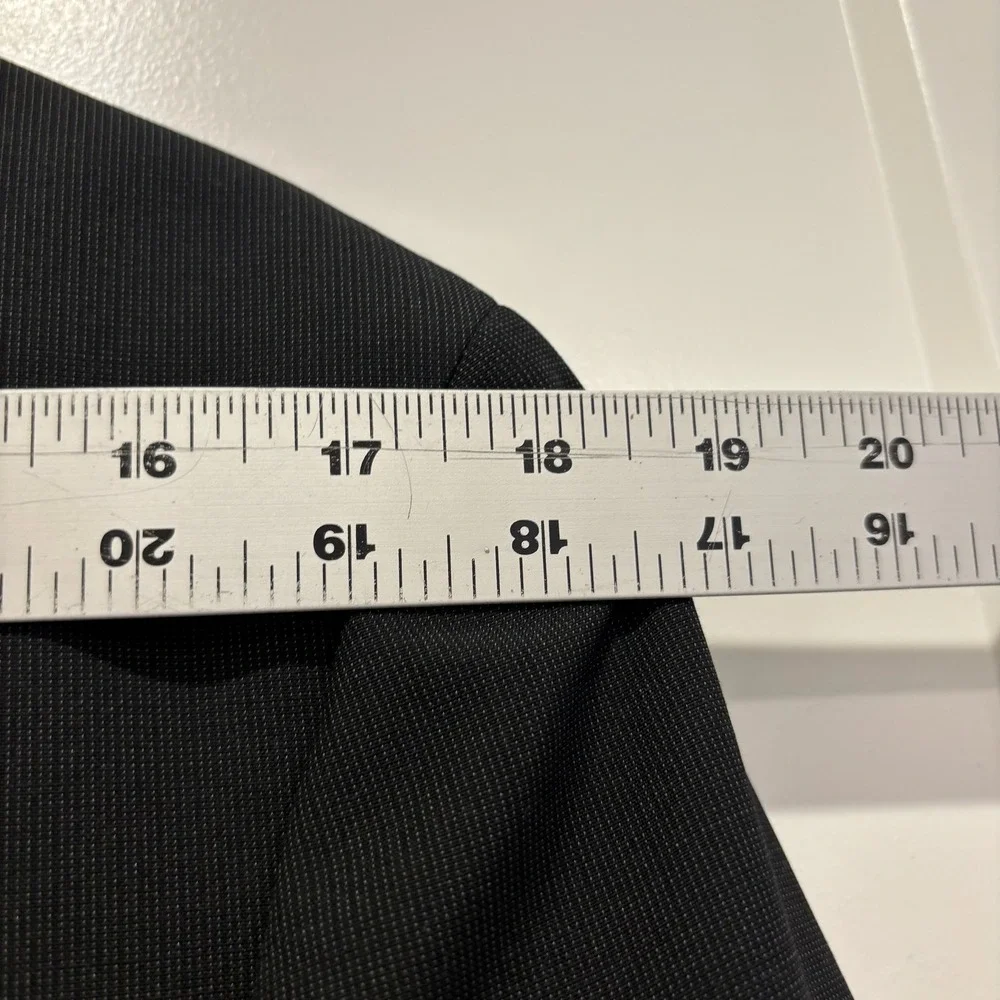 Banana Republic Mens 38R Black Wool‎ Mohair Blend Two Button Suit Jacket Blazer